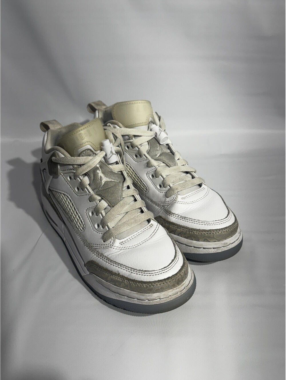 Nike Jordan Spizike Low (GS) Sneaker White Neutral Grey Boys Size 5.5 NO BOX